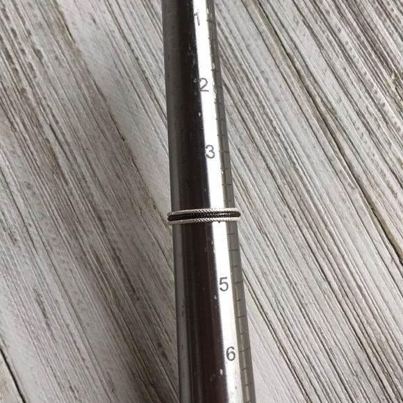 NEW Textured Sterling Silver Midi Stacking Rings - Picture 7 of 7